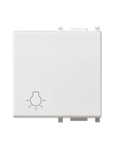 Vimar 14022.L Cache-clés 2 modules, symbole lumineux blanc, série Plana